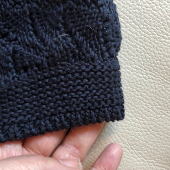 Talbots Navy Scalloped Cardigan - Picture 6 of 6